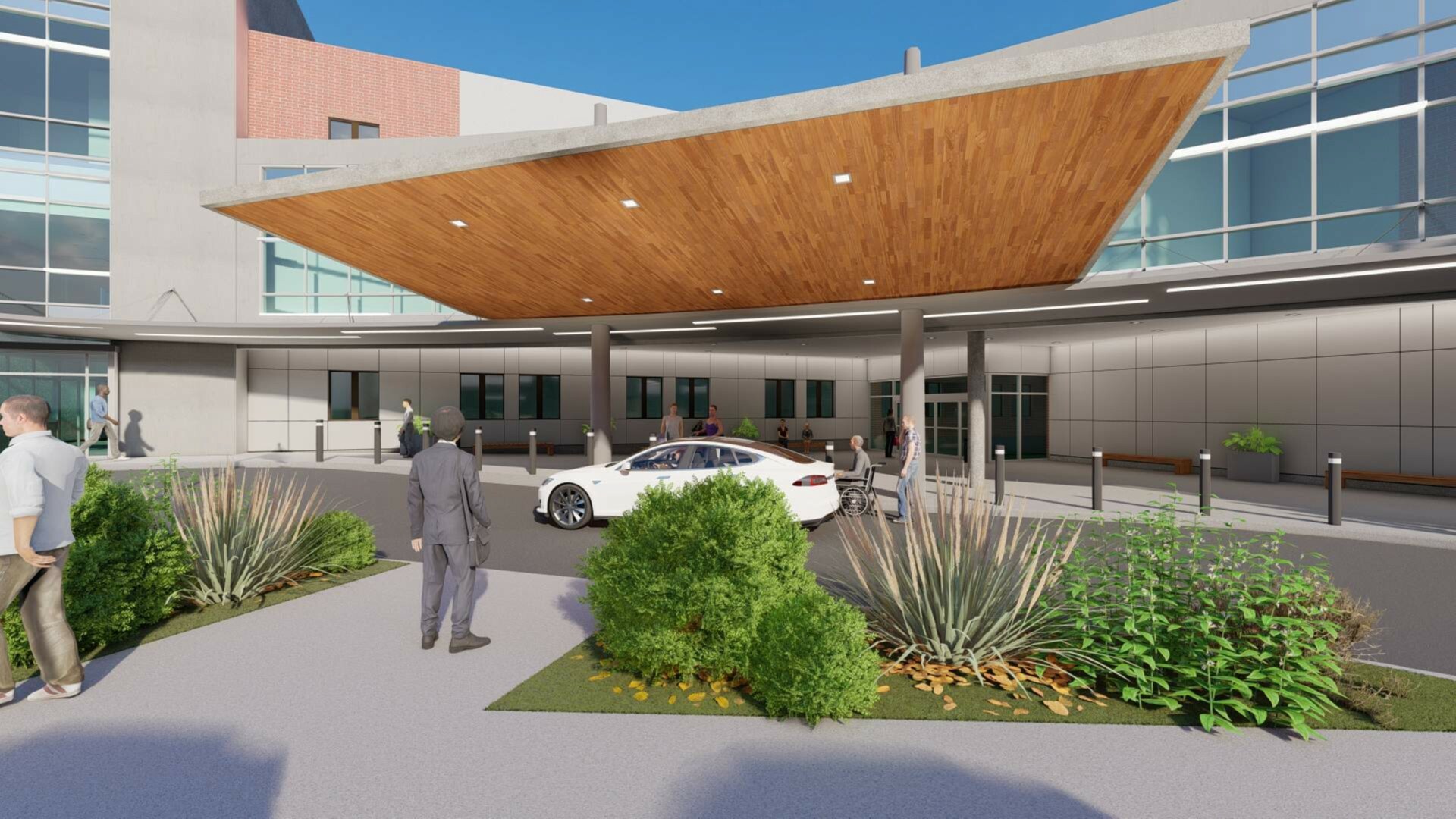 Hospital Main Entrance South County Health Construction Upgrades & Timeline